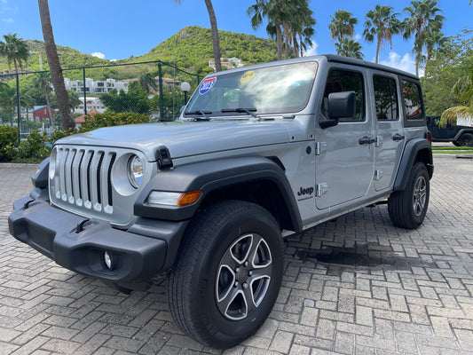 NEW 2023 JEEP WRANGLER UNLIMITED SPORT SILVER